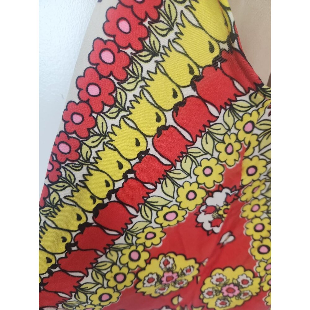 Vtg. 60's Women's Sz. S Rose Marie Reid Floral Retro One Piece Swimsuit - Picture 10 of 11